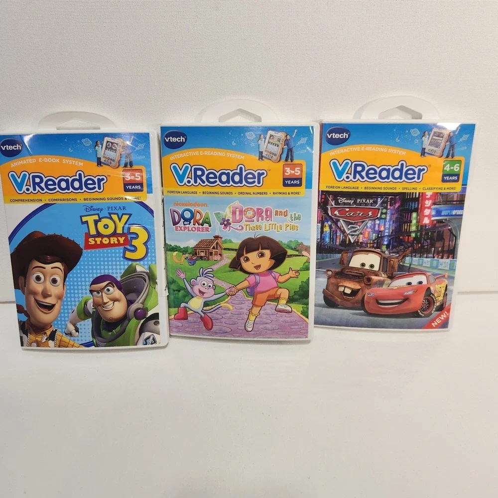 VTech VReader Interactive E-Reading System + 6 Cartridges